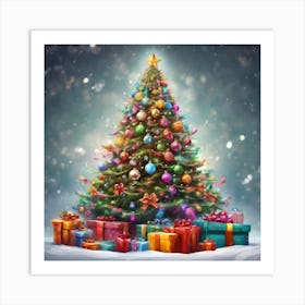 Christmas Tree Art Print