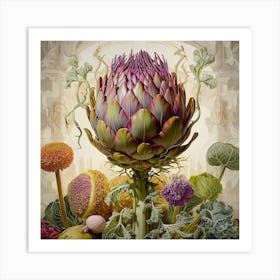 Easter Artichoke dream Art Print