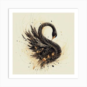 Black Swan 1 Art Print