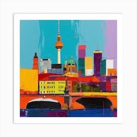 Abstract Travel Collection Berlin Germany 5 Art Print