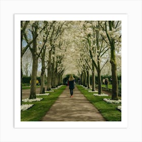 Keukenhof Gardens Netherlands Vintage Botanical 8 Art Print