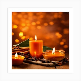 Candles And Spices 1 Art Print