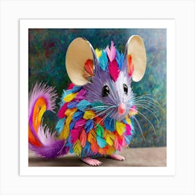 Colorful Mouse Art Print