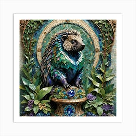 Prehensile-tail Porcupine Art Print