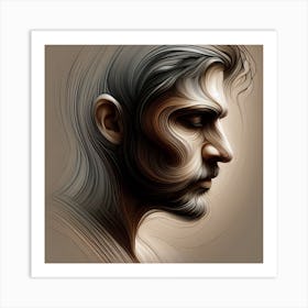 Portrait Of A Man Art Print