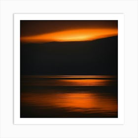 Sunset Over The Dead Sea Art Print