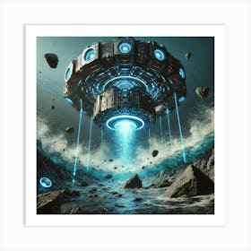 Abyssal Quake Emitter Underwater Earthquakes Art Print