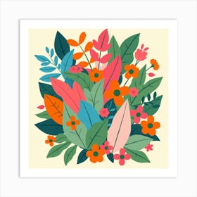 Bouquet Of Flowers Art Print