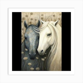 Two Horses Art Print