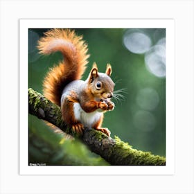 Red Squirrel 13 Art Print