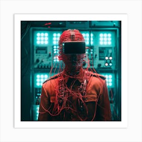 Cyberpunk Hacker Art Print