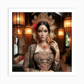 Asian Bride Art Print