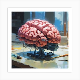 Robot Brain 9 Art Print