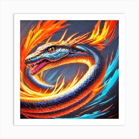 Fire Dragon 6 Art Print