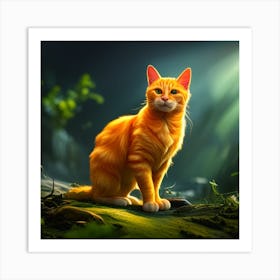 Orange Tabby Cat 1 Art Print