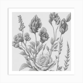 Flowers collection myluckycharm Art Print