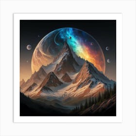 Space Landscape Art Print