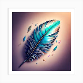 Feather Painting, Feather Art, Feather Painting, Feather Art, Feather Art, Feather Painting, Art Print