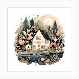 House In The Woods Art Print