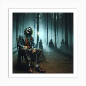 Joker In The Woods 6 Art Print