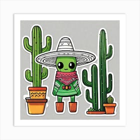 Mexican Cactus 18 Art Print