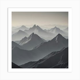 Mountain Range 3 Art Print