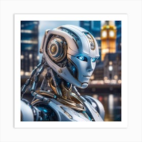 Futuristic Robot 33 Art Print