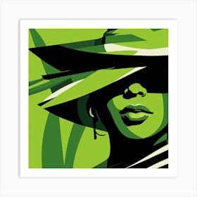 Woman In A Hat 22 Art Print