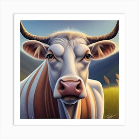 Cow Portrait 1 Art Print