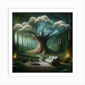 Tree In The Forest Art Print