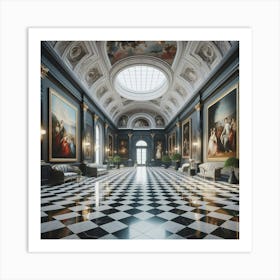 Hall Of Paintings Art Print