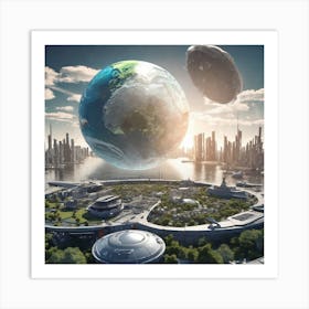 Futuristic Cityscape 45 Art Print