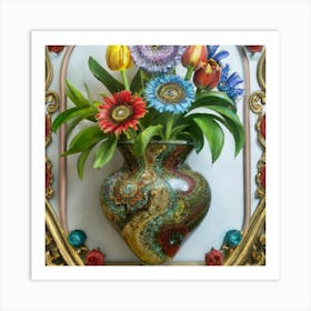 Vase Unique And Rare Decorative Antique 9 Art Print