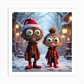 Santa'S Little Helpers 3 Art Print