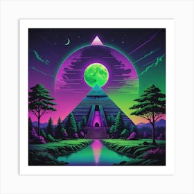 Pyramid Of The Moon Art Print