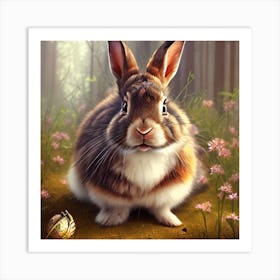 Pretty Rabbit Art Print