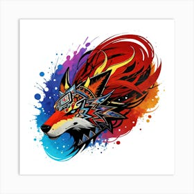 Wolf Head 1 Art Print