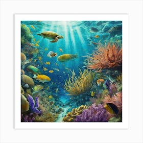 Coral Reef 1 Art Print