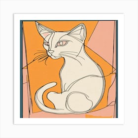 Cat orang Art Print