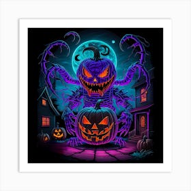 Halloween rage Art Print