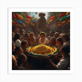 Colombian Festivities Perfect Composition Beautiful Detailed Intricate Insanely Detailed Octane Re (5) Art Print