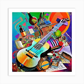 Guitar Art Print