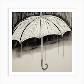 An umbrella Art Print