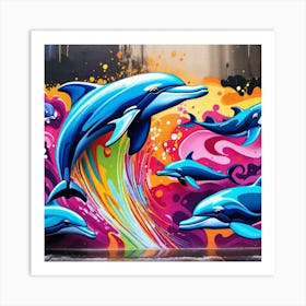 Dolphins Art Print