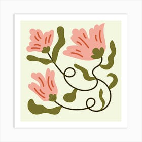 Pink Flowers 2 Art Print