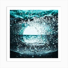 Water Splashes Art Print