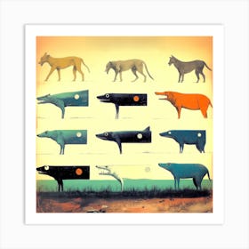 Half Dogs I Art Print