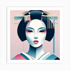 Japan Geisha Visual 52 Art Print