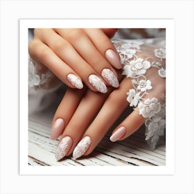 Wedding Nails Art Print