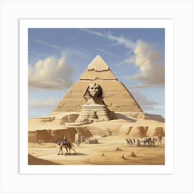 Egyptian Pyramids Art Print